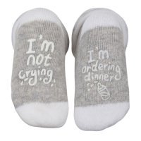 S520-G: Grey 2 Pack Anti-Slip Terry Socks (0-12 Months)